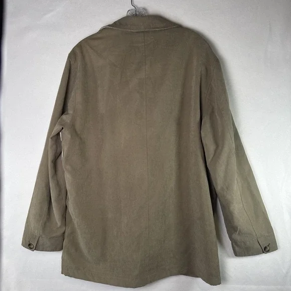 Belcade Mens Tan Microsuede Trench Coat EU 50 US 40 Excellent Condition